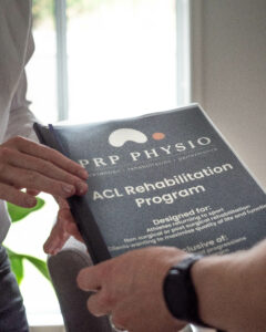 PRP Physio ACL Rehabilitation Program booklet