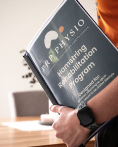 PRP Physio Hamstring Rehabilitation Program booklet
